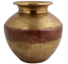 Handmade Water Pot Ganga Jamuna Copper Worship  Lota