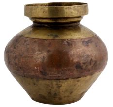 Spiritual Ganga Jamuna Brass Copper Pot