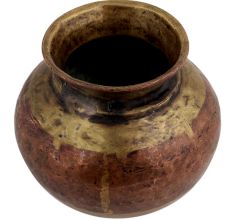 Old Used Copper And Brass Holy Water Pot