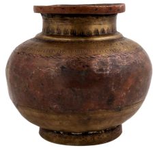 South India Brass Copper Ganga Jamuna Pot