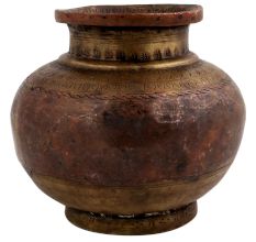 South India Brass Copper Ganga Jamuna Pot