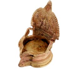 Old Handcrafted Diya Goddess Laxmi OIL Lamps