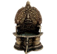 Religious Goddess Lakshmi Brass Oil Lamp
