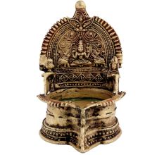 Engraved Brass Goddess Laxmi Worship