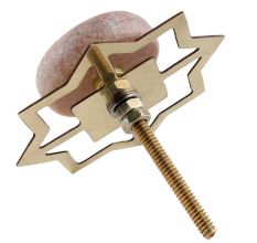 Baby Pink Pink Stone Flat Dresser Knob
