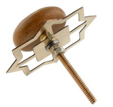 Brown Stone Flat Cabinet Knob