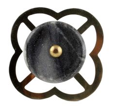 Grey Stone Flat Dresser Knob