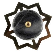Grey Stone Flat Dresser Knob