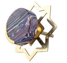 Purple Texture Stone Brass Cabinet knob