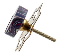 Purple Texture Stone Brass Cabinet knob