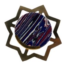 Purple Texture Stone Brass Cabinet knob