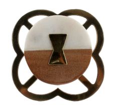 Stone And Wooden Flat Cabinet Knobs