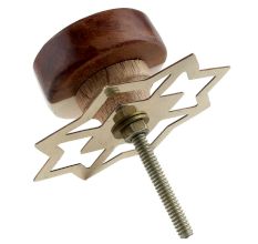 Stone And Wooden Flat Cabinet Knobs