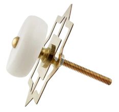 White Stone Flat Drawer Knob Online
