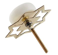 White Stone Flat Drawer Knob Online