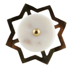 White Stone Flat Drawer Knob Online