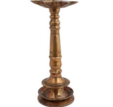 Long  Seven Wicks Brass Vilakku Oil Lamp