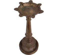 Brass Oil Lamp Segmented South Indian Lamp