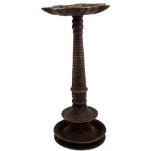 Brass Oil lamp Round Base with Stand Diwali Decoration