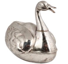 Brass Duck Storage Box Silver Nickel Box Home Decoration