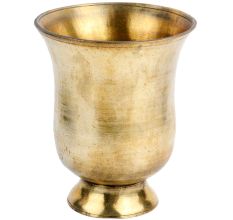 Brass cup Flower Vase On A Circular Base