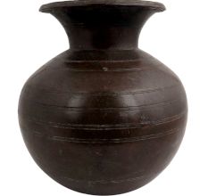 Brass Water Pot Engraved Horizontal Lines