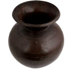 Brass Water Pot Engraved Horizontal Lines