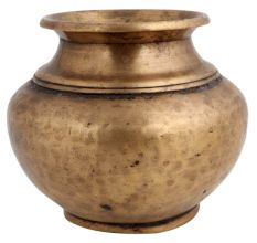 Brass water pot Hand Beaten Ritual Pot