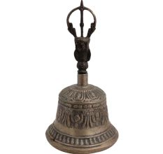 Vintage Brass Singing Buddhist Dorje Vajra Bell