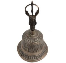 Vintage Brass Singing Buddhist Dorje Vajra Bell