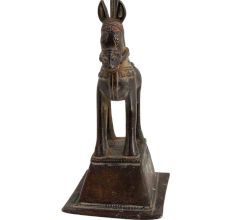 Used Brass Standing Horse Tribal Art Figurine