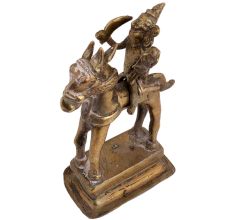 Magnificent Brass Statue Of Indian Warrior God Riding A Horse