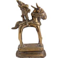 Magnificent Brass Statue Of Indian Warrior God Riding A Horse