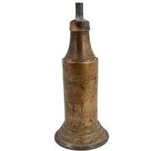 Brass Long Cylindrical Shape Traditional Oil Lamp
