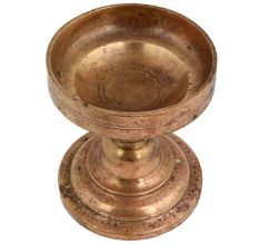 Spiritual Brass Cup Shaped Incense Burner with Handle