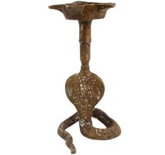 Brass Snake Head Oil Lamp