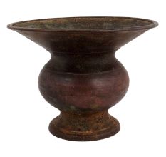 Hand Made Brass Pot Planter With Wide Mouth