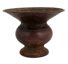 Hand Made Brass Pot Planter With Wide Mouth