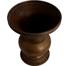 Brass Urn Shape Pot Spiral Engraved Design Vase