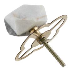 Grey And White Stone Hammer Cabinet Knobs