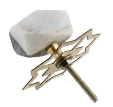 Grey And White Stone Hammer Cabinet Knobs
