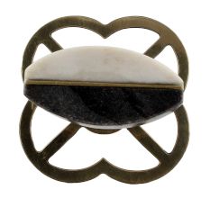 Grey And White Stone Knobs