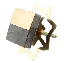 Grey Stone Copper Square Dresser Knobs