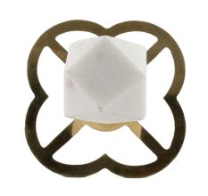 Hexagon Stone Cabinet Knobs