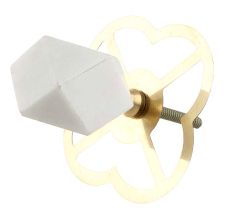 Hexagon Stone Cabinet Knobs