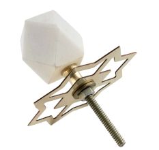 Hexagon Stone Cabinet Knobs