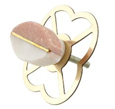 Pink And White Stone Knobs