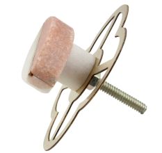 Pink And White Stone Knobs