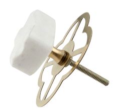 White Stone Drawer Knobs