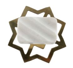 White Stone Drawer Knobs